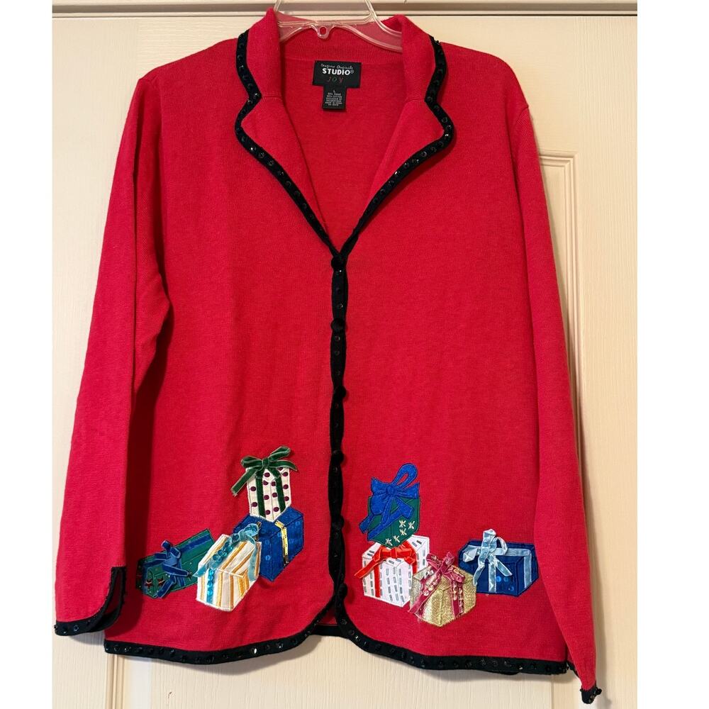 Vintage Designer Originals Studio Joy Holiday Sweater, Size L